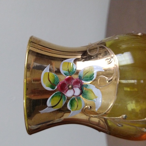 Bohemian Glass Decorative Vase, Small Vase+ Royal Bavarian Germany Mini Vase - Picture 2 of 13